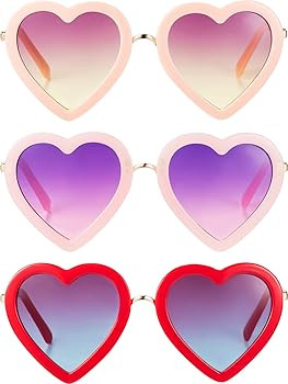 Kids Heart Shaped Sunglasses for Toddler Girls | Amazon (US)