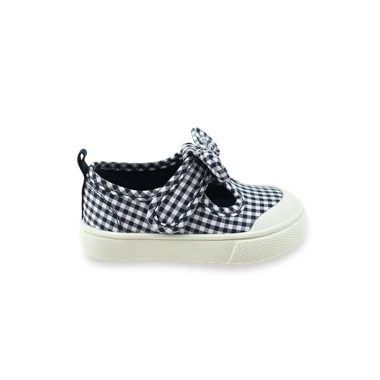 Wonder Nation Baby Girls Casual T-Strap Shoe | Walmart (US)