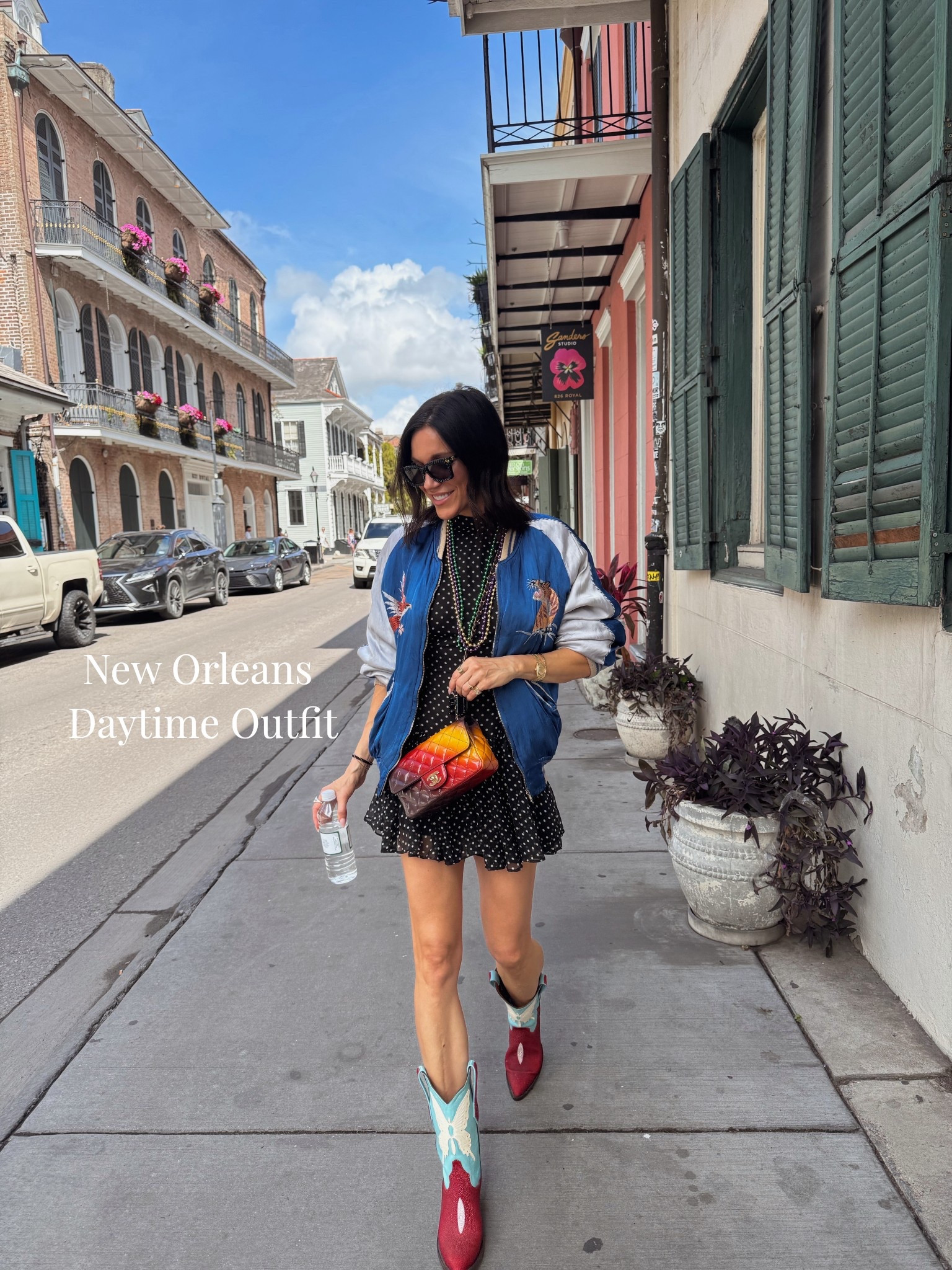 Got to tap into my spring wardrobe this weekend in New Orleans!

I paired this polka dot mini dress with cowboy boots and a vintage bomber jacket! 

I found a dupe version of my glasses that I linked below, as well as some similar vintage jackets I found! 

#LTKootd #LTKdayinmylife #LTKSeasonal