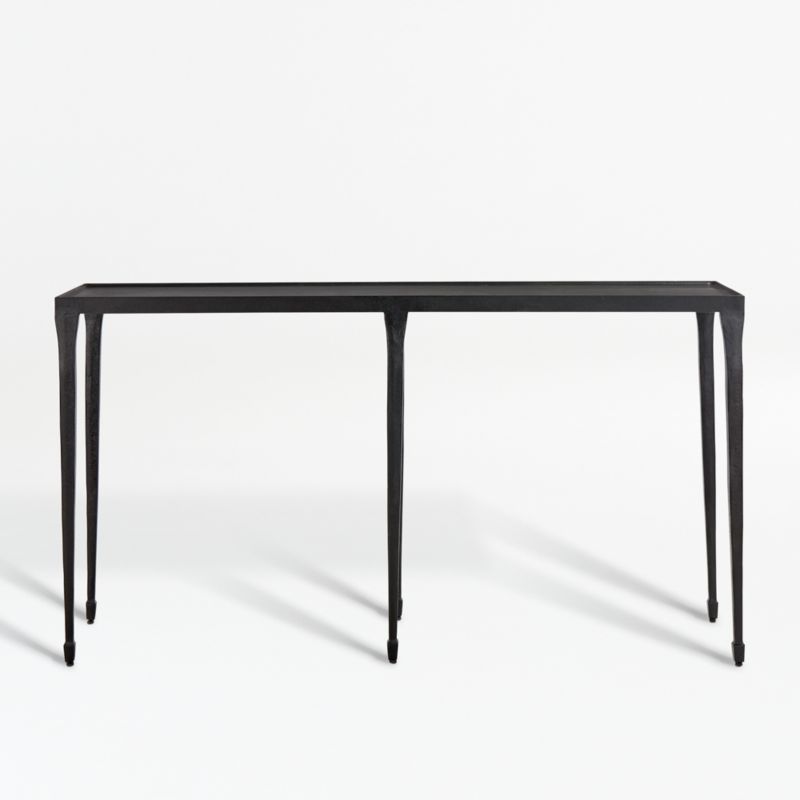 Silviano Iron Console Table + Reviews | Crate & Barrel | Crate & Barrel