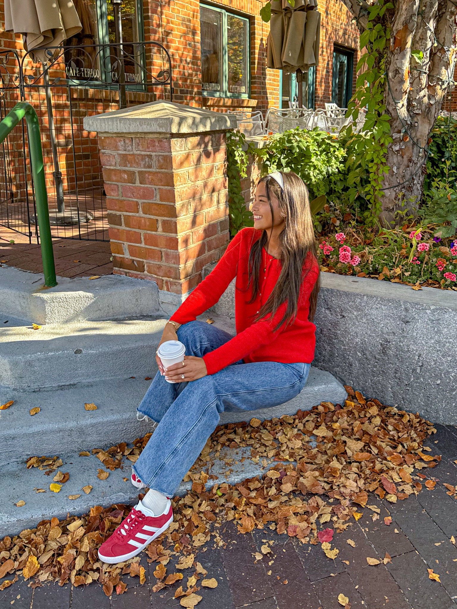 fall outfit inspo, red adidas outfits, red sweater, casual fall ootd, white headband outfit, sweater look, seasonal sweaters

#LTKSeasonal #LTKHoliday #LTKStyleTip