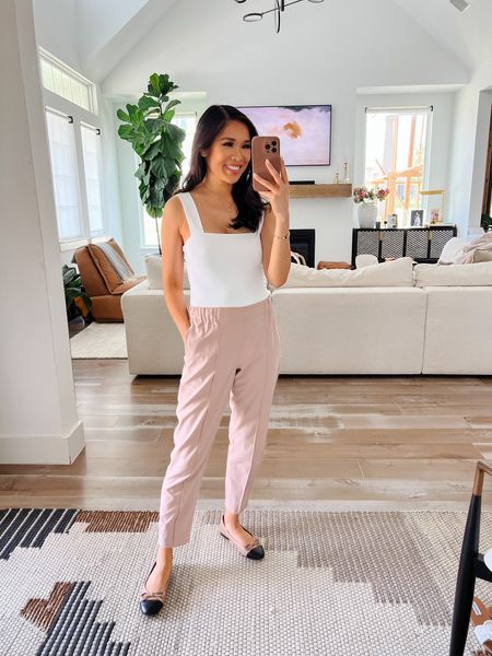 Casual outfit for summer with the best trousers. Wearing size 0 and love how they are also workwear appropriate. Use code HKCUNG20 to get 20% off. 

#LTKSeasonal #LTKstyletip