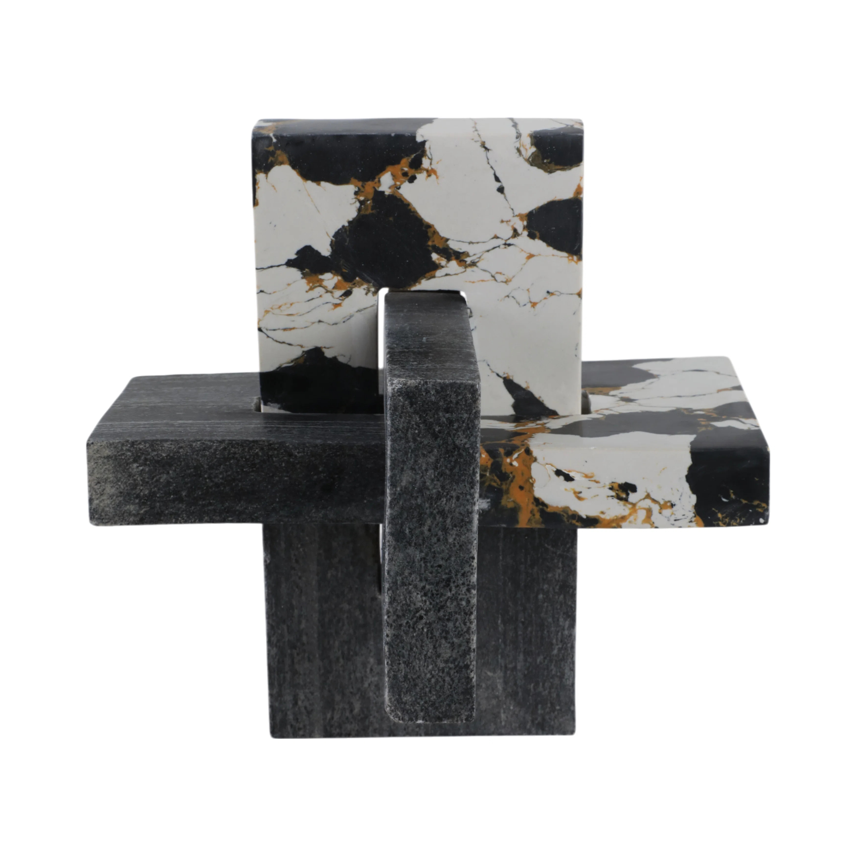 Modern Decorative Object – Handcrafted Marble Accent Sculpture for Shelves, Consoles, Decorativ... | Wayfair North America