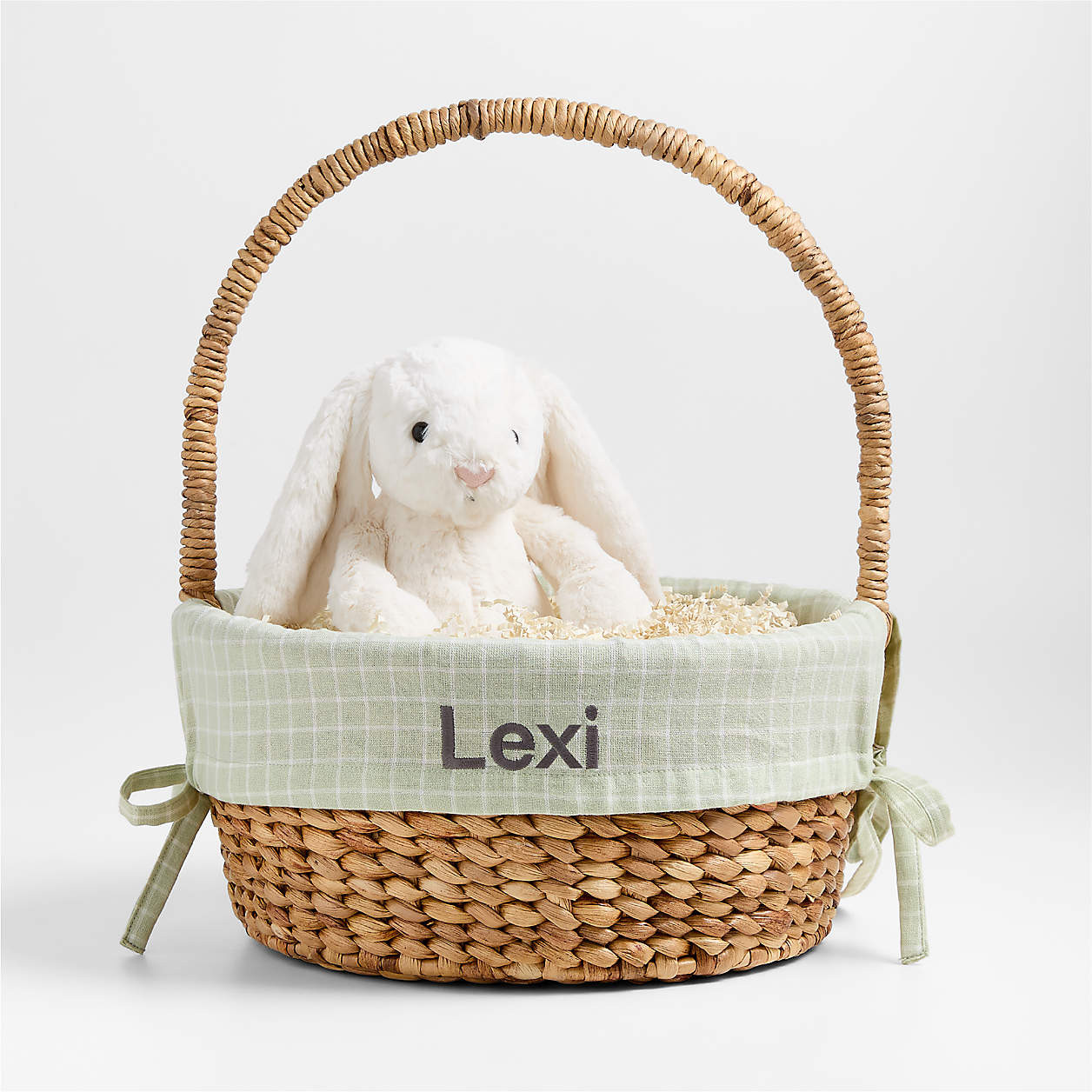 Mini Stax Seafoam Green Kids Easter Basket Liner + Reviews | Crate & Kids | Crate & Barrel