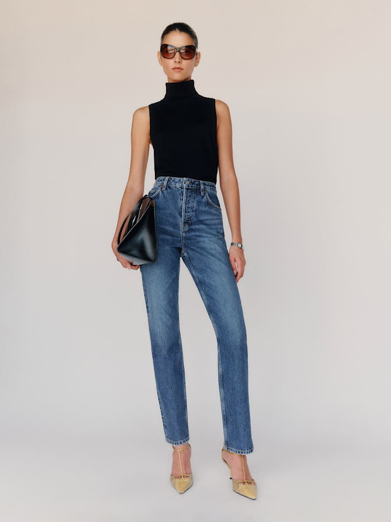 Cynthia High Rise Straight Jeans | Reformation (Global)