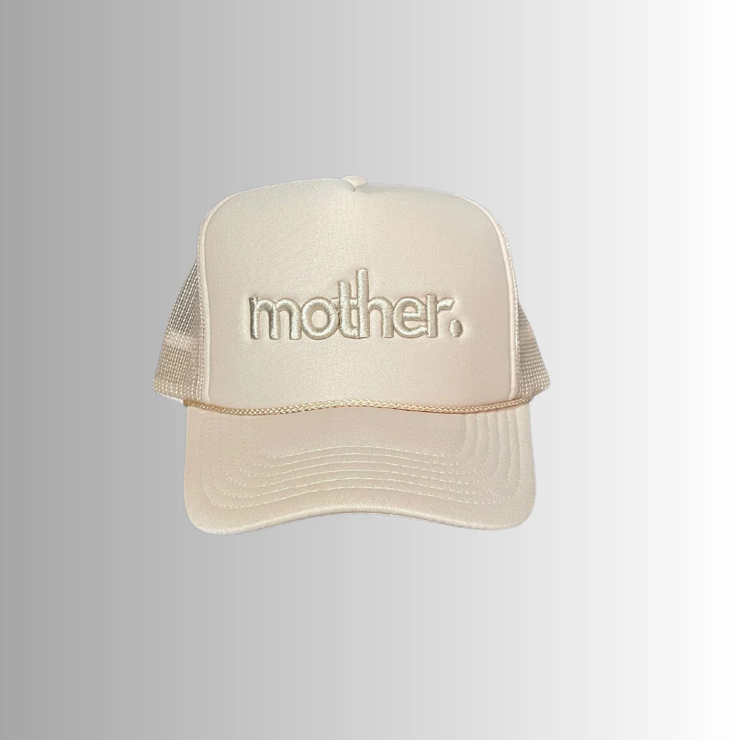 Mother Embroidered Trucker Hat -  Sand | Mother Hats