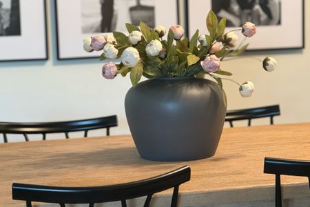 Faux peony stem, Michael’s, dining room florals, gray matte vase, a floral 

#LTKSeasonal #LTKU #LTKHome