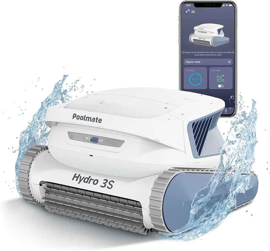 Hydro 3S Cordless Robotic Pool Vacuum for Inground Pools, 4 Cleaning Modes, App Control, 300 Mins... | Amazon (US)