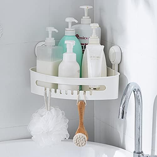 TBM Corner Shower Caddy/Bathroom & Kitchen Self-adhesive Wall Mount Corner Shower Shelf / Suction... | Amazon (UK)
