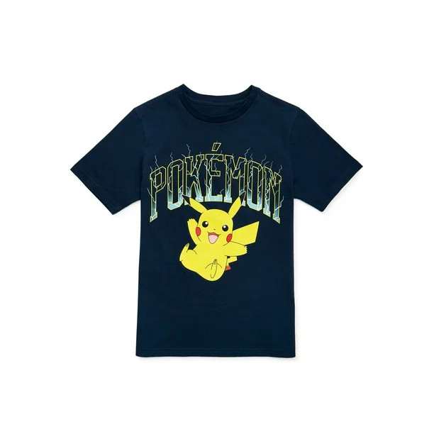 Pokemon Boys Lightning T-Shirt with Short Sleeves, Sizes 4-18 | Walmart (US)