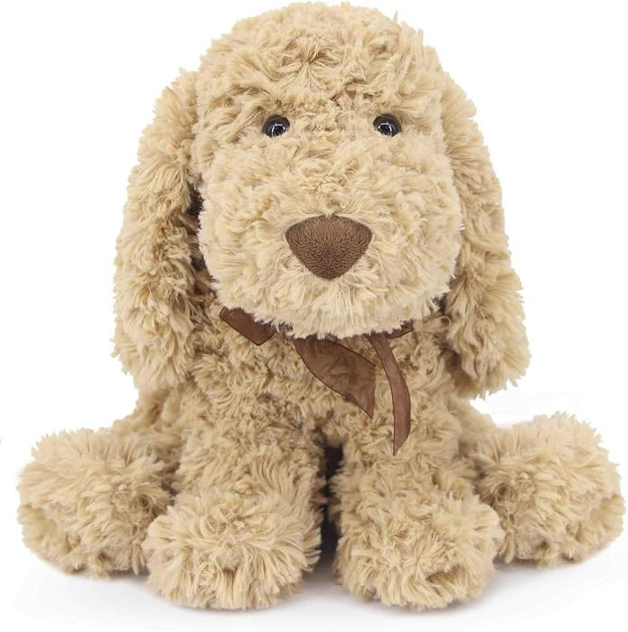 WEIGEDU Poodle Puppy Goldendoodle Stuffed Animal, 11.8 inch, Golden | Amazon (US)