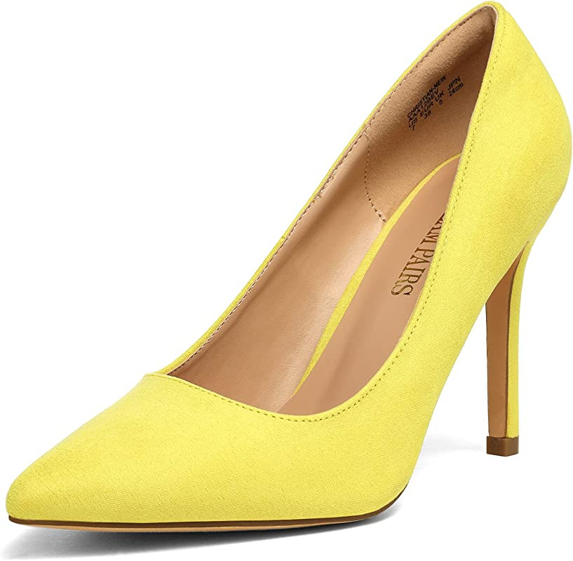 DREAM PAIRS Women's Closed Toe High Heels Dress Pointed Toe Wedding Pump Shoes | Amazon (US)