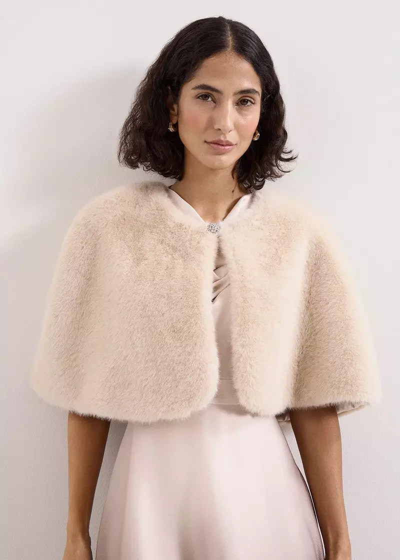 Faux Fur Stole | Phase Eight