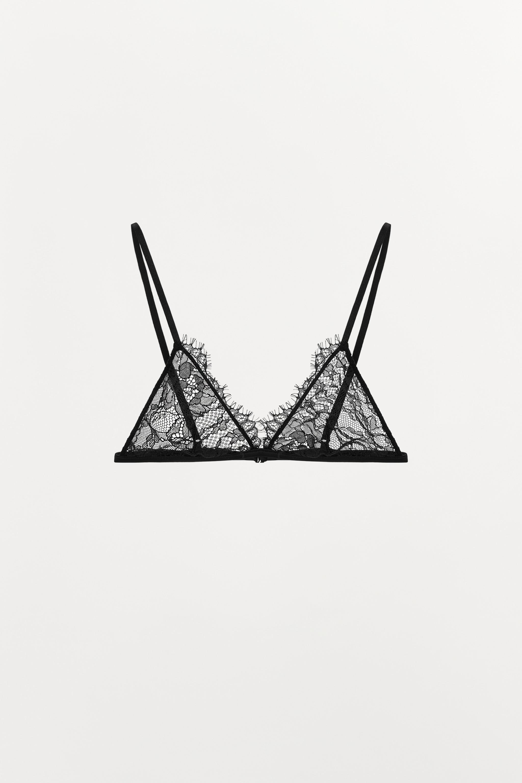 LACE TRIANGLE BRA | Zara US