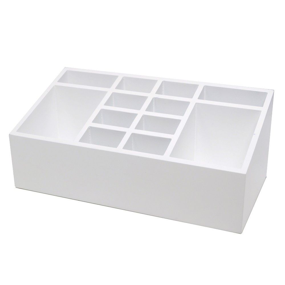 10""X5""X4"" 12 Compartment Vanity Organizer White - Threshold | Target
