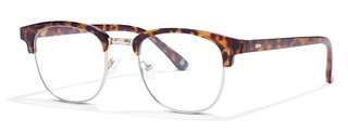 Zenni Vintage Browline Glasses W/ Snap-On Sunlens Tortoiseshell Mixed Full Rim Frame | Zenni Optical (US & CA)