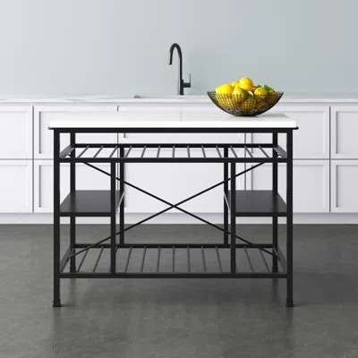 Hodder Prep Table with Marble Top | Wayfair North America
