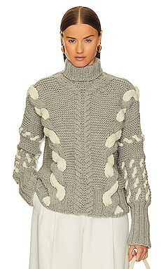 The Knotty Ones Barbora Turtleneck in Dove Grey from Revolve.com | Revolve Clothing (Global)
