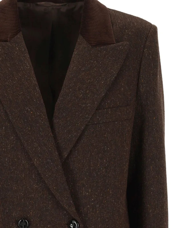 Blazé Milano Speckled Blazer | Brown | FARFETCH SK | Farfetch Global