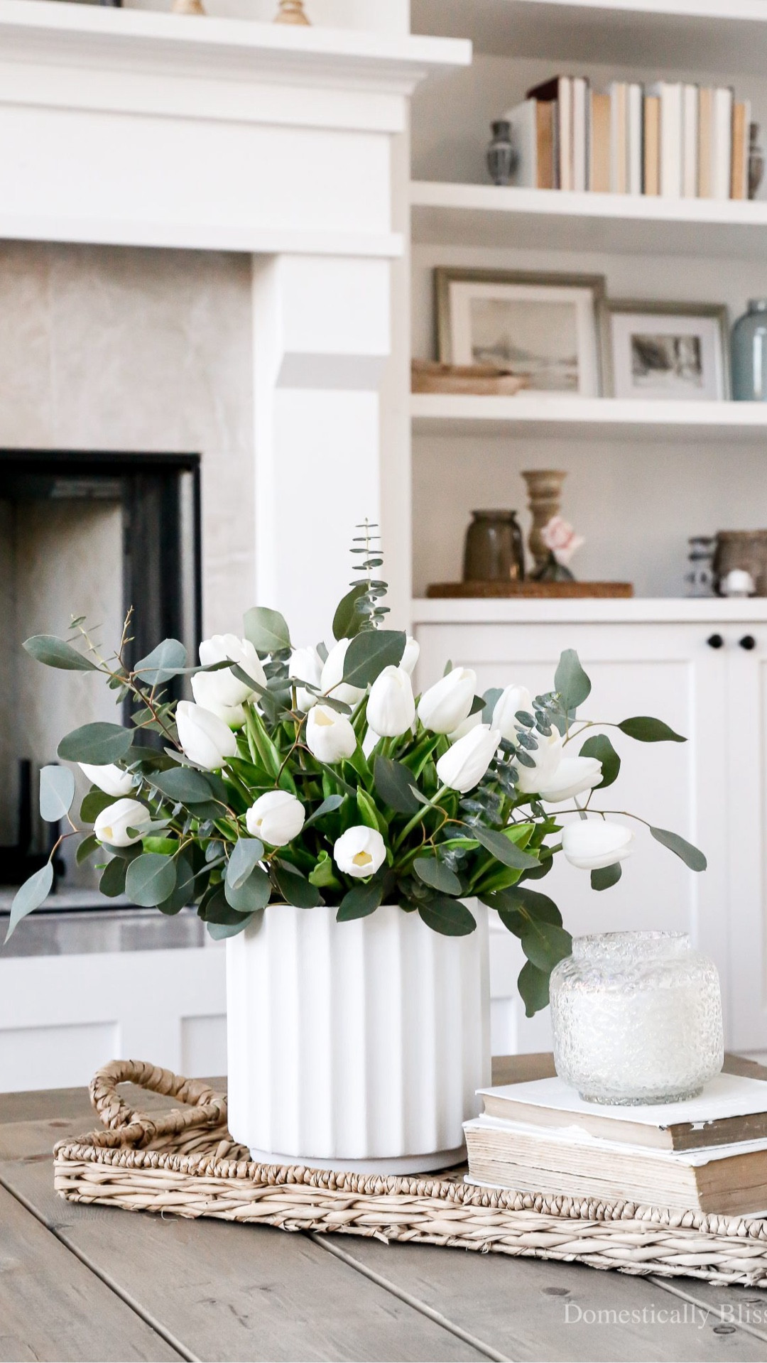 This eucalyptus tulip bouquet is filled with fresh eucalyptus stems and artificial tulips with a DIY Mini Stem Bag Hack.

See details:
https://domesticallyblissful.com/diy-mini-stem-bag-hack/



#LTKSeasonal #LTKWedding #LTKHome