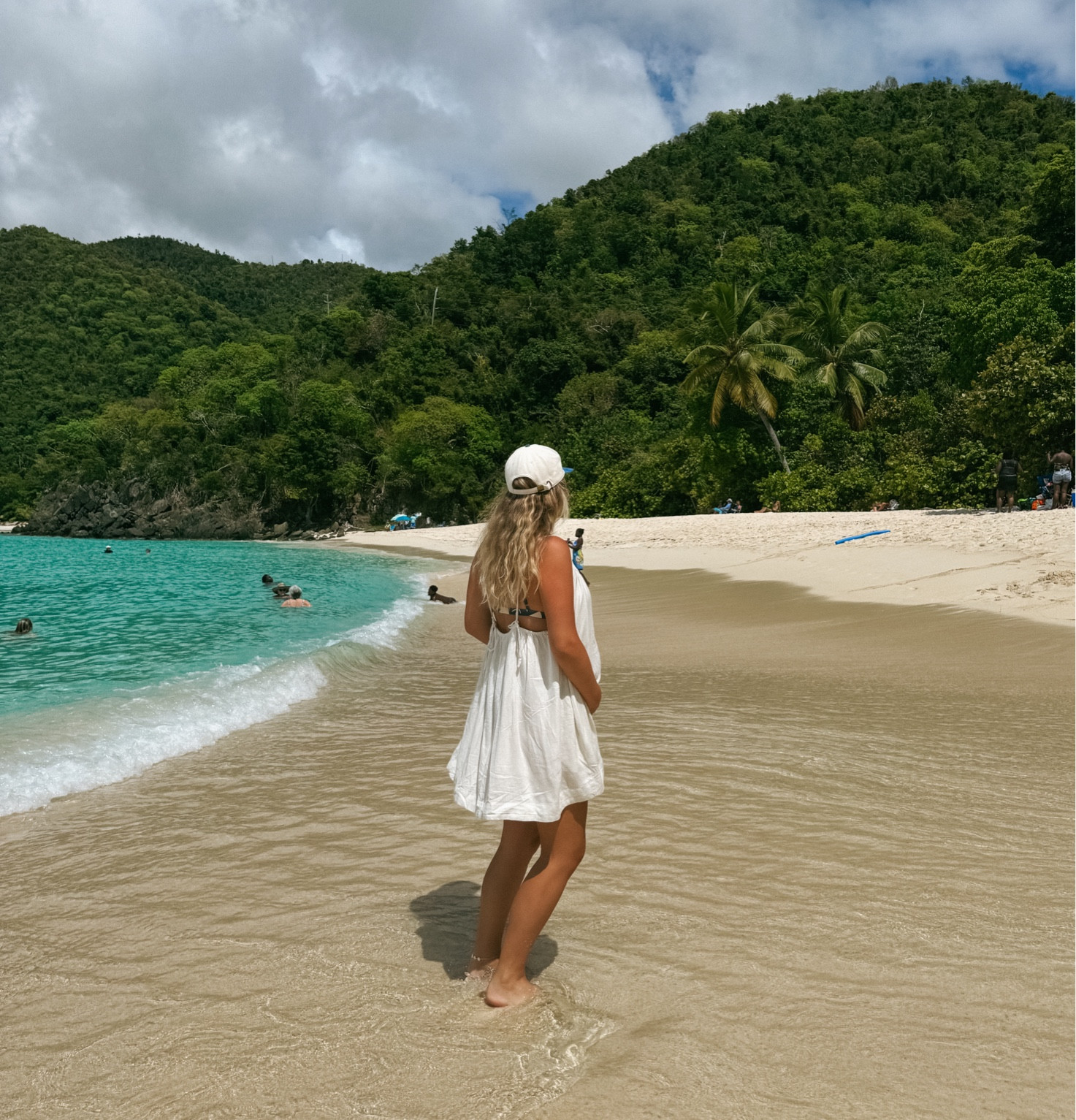 Bump in St John — great pregnancy dress! 

#LTKSwim #LTKBump #LTKTravel