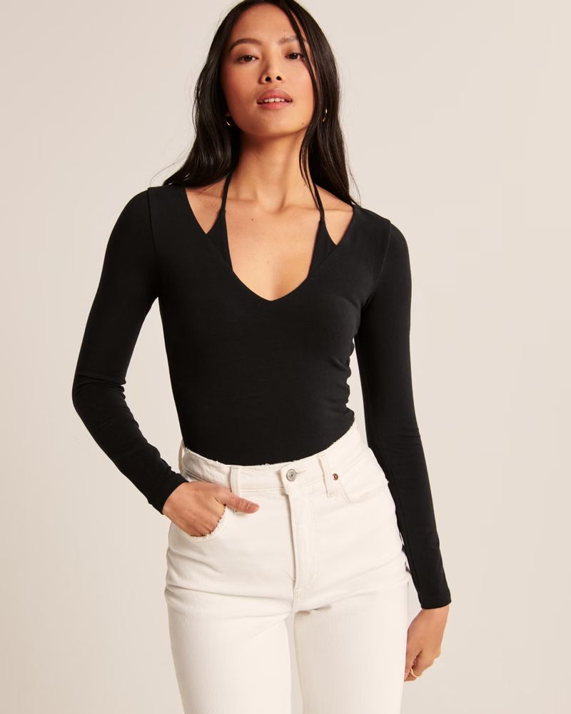 Multiway Cotton Seamless Fabric Bodysuit | Abercrombie & Fitch (US)