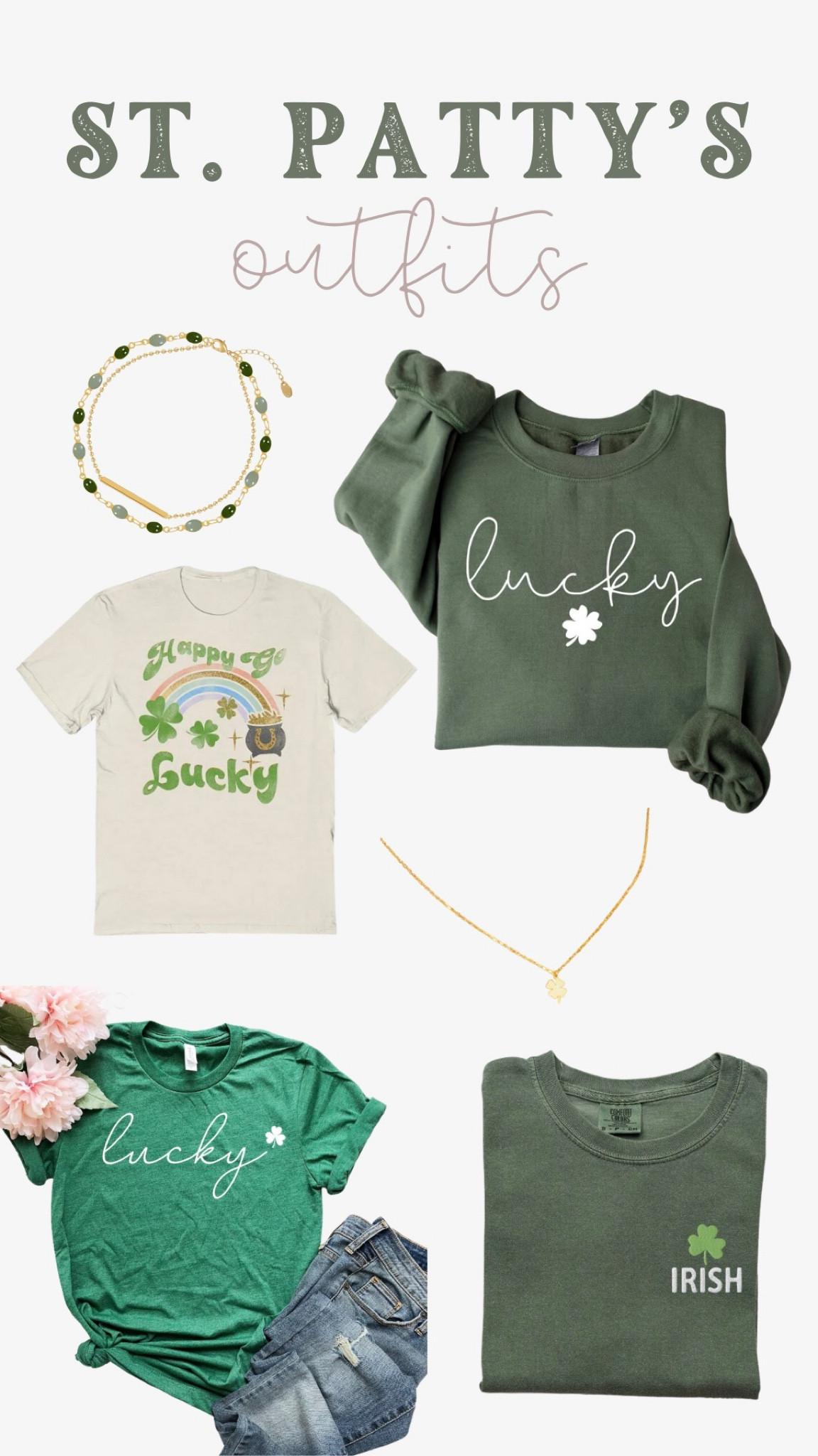 St. Pattys day is just around the corner! Here are some cute pieces to add to your closet!

#LTKSeasonal