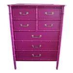 Pre-owned Faux Bamboo Henry Link Bali Hai Dresser | Chairish
