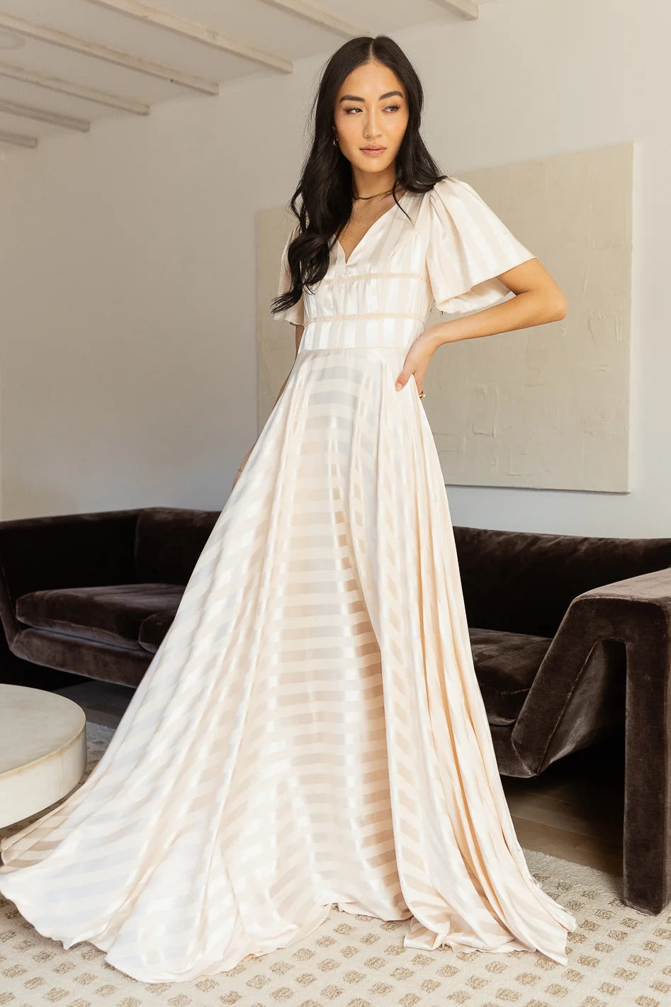 Rylee Maxi Dress in Champagne | Böhme US