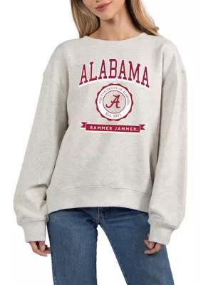 UG Apparel NCAA Alabama Crimson Tide Old School Crew Neck Sweatshirt, Grey, Small | Belk