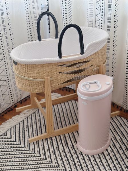 Baby room in progress. 
The cutest bassinet and diaper bag for baby girl. 

#LTKbump #LTKhome #LTKbaby