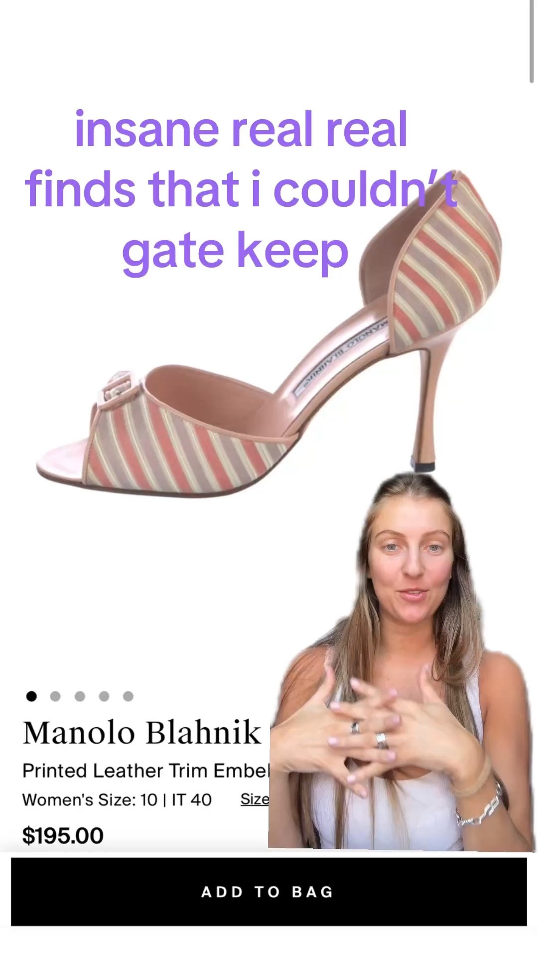 Insane Real Real finds that I couldn’t gate keep. The perfect shoes for summer for all great deals. 

designer shoes, kitten heels, good finds, prada, manolos, chanel, miu miu, heels, sandals, women’s shoes, designer deals

#LTKootd #LTKSaleAlert #LTKU