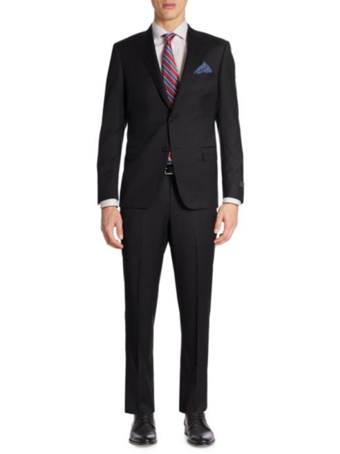 Saks Fifth Avenue - COLLECTION BY SAMUELSOHN Classic-Fit Wool Suit | Saks Fifth Avenue