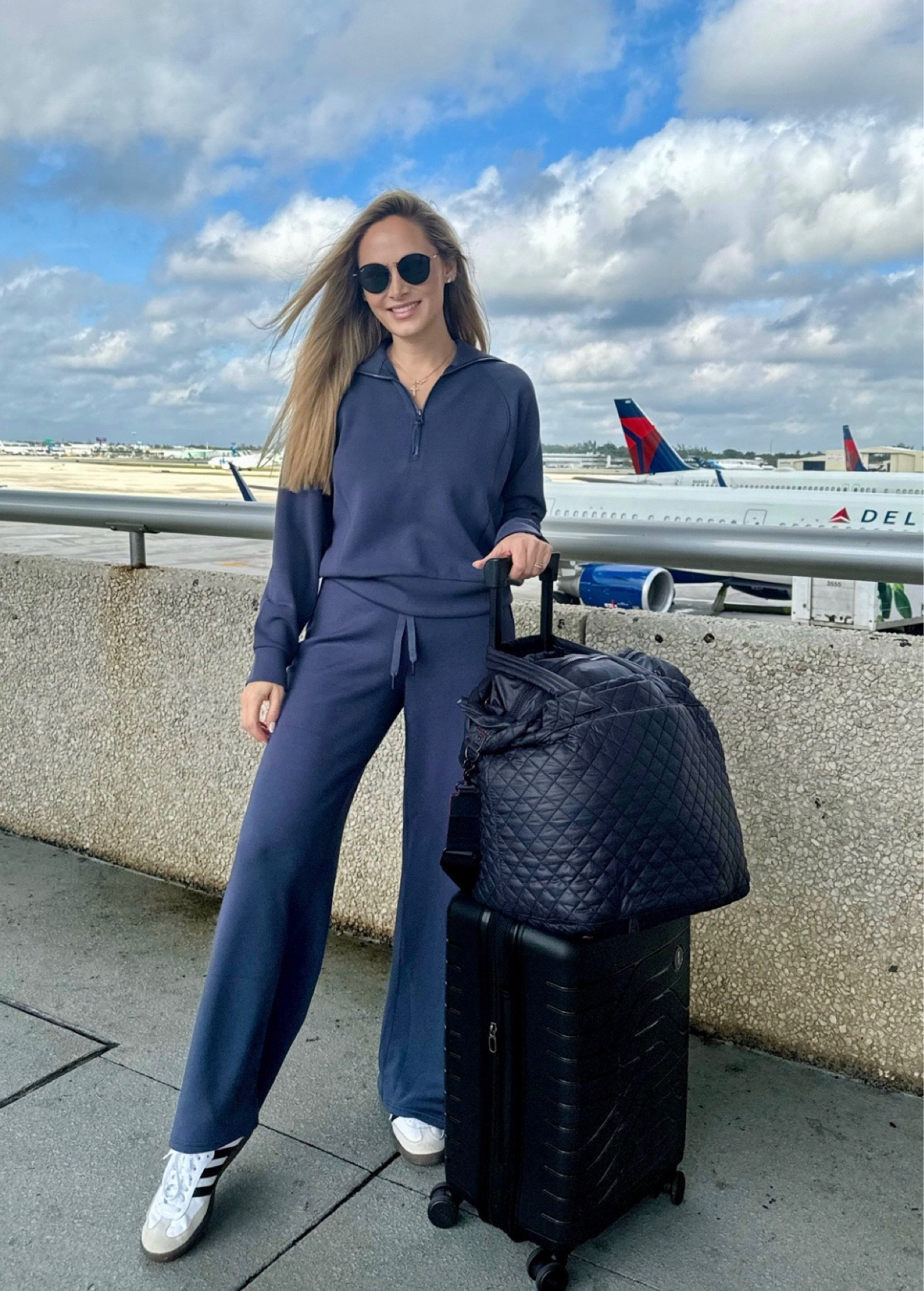 20% off:  WELCOME20 Everyone loves a comfy travel outfit! ✈️ wearing small 

#LTKTravel #LTKOver40 #LTKFindsUnder100