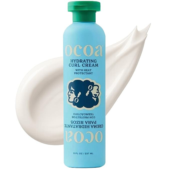 OCOA Beauty Hydrating Curl Cream for Curly & Wavy Hair, 8oz | Hibiscus, Mango Butter & Marula Oil... | Amazon (US)
