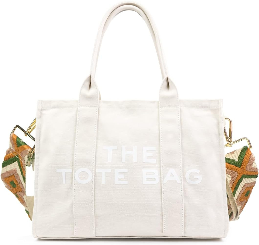 EASRTA Tote Bag for Women, Canvas Tote Bag, Travel Tote Bag, Women Shoulder Bag, Crossbody Bag, W... | Amazon (US)