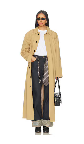 The Montague Trench Coat in Sand | Revolve Clothing (Global)