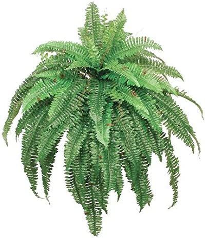 One 48 Inch 88 Branch Artificial Boston Fern Bush Plant Arrangement | Amazon (US)