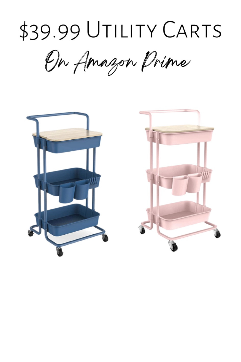 Utility Carts perfect for baby nursery or playroom organization or can be used as a craft cart! $39.99 with coupon on Prime 

#LTKkids #LTKfamily #LTKhome
