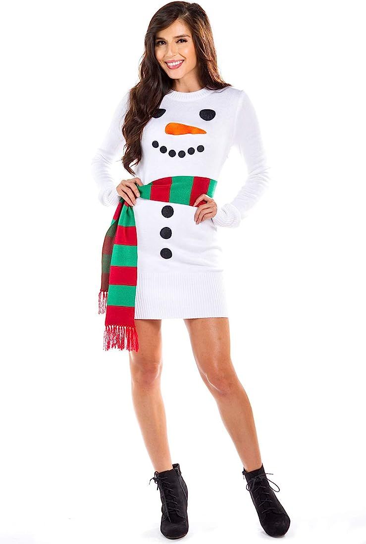 Tipsy Elves Ugly Christmas Sweater Dresses for Women Cute and Adorable Classic Holiday Outfit | Amazon (US)