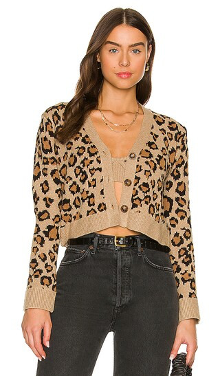 Luna Leopard Cardigan Set in Leopard | Revolve Clothing (Global)