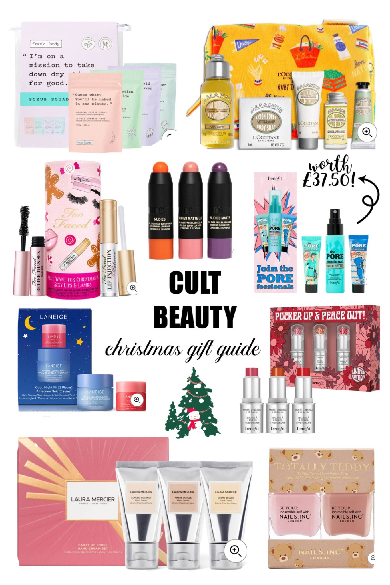 christmas gift guide - beauty edition ☺️. value sets that can be split up as stocking fillers or little presents 🎁 

#LTKbeauty #LTKGiftGuide #LTKeurope