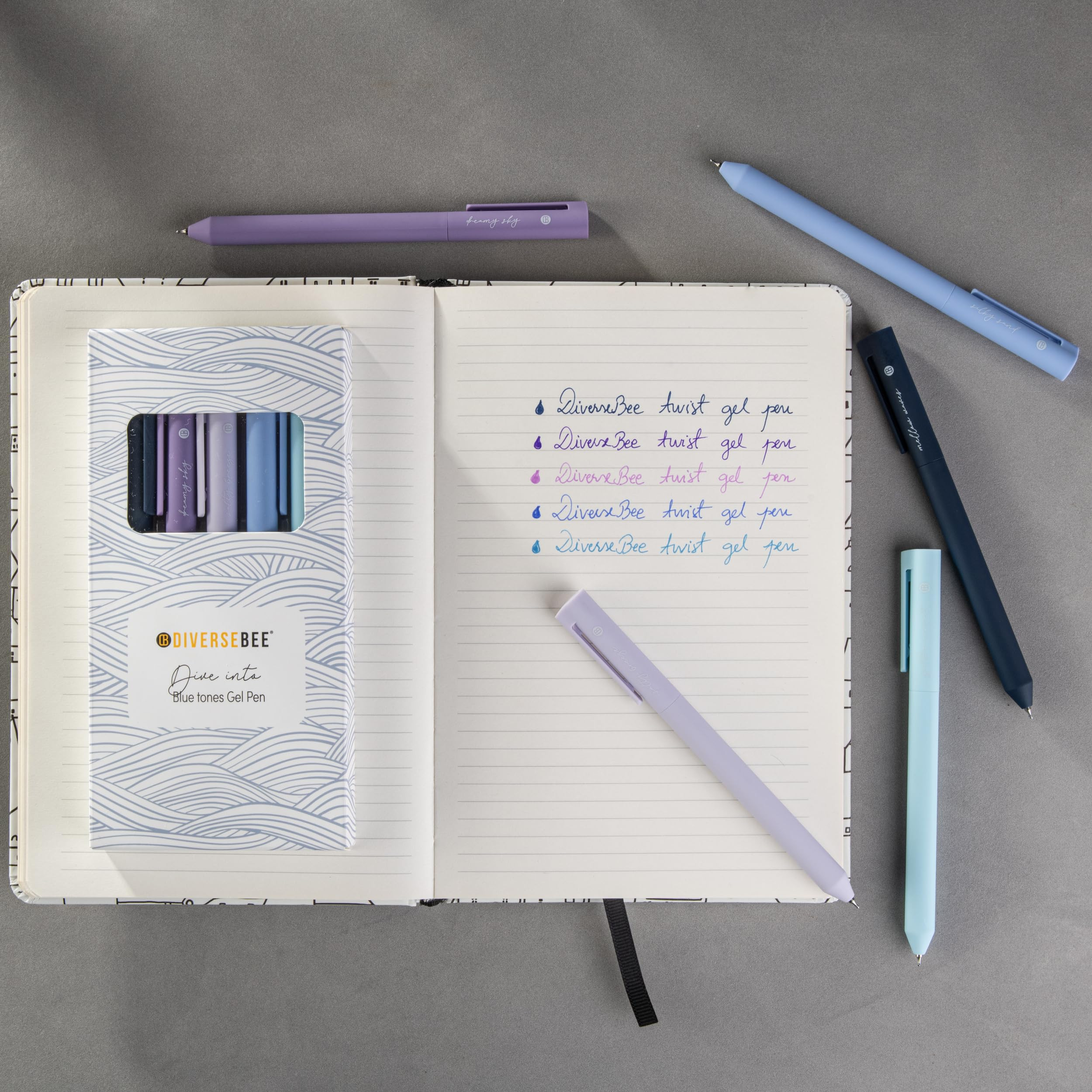 DIVERSEBEE Gel Ink Pens Assorted Colors, 0.5 mm Fine Point, Bible Pens No Bleed Through with Cute... | Amazon (US)