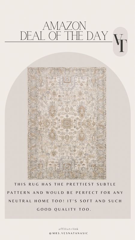 Amazon find! This rug is so beautiful and such great price for this size.

#amazon 

#LTKSaleAlert #LTKHome