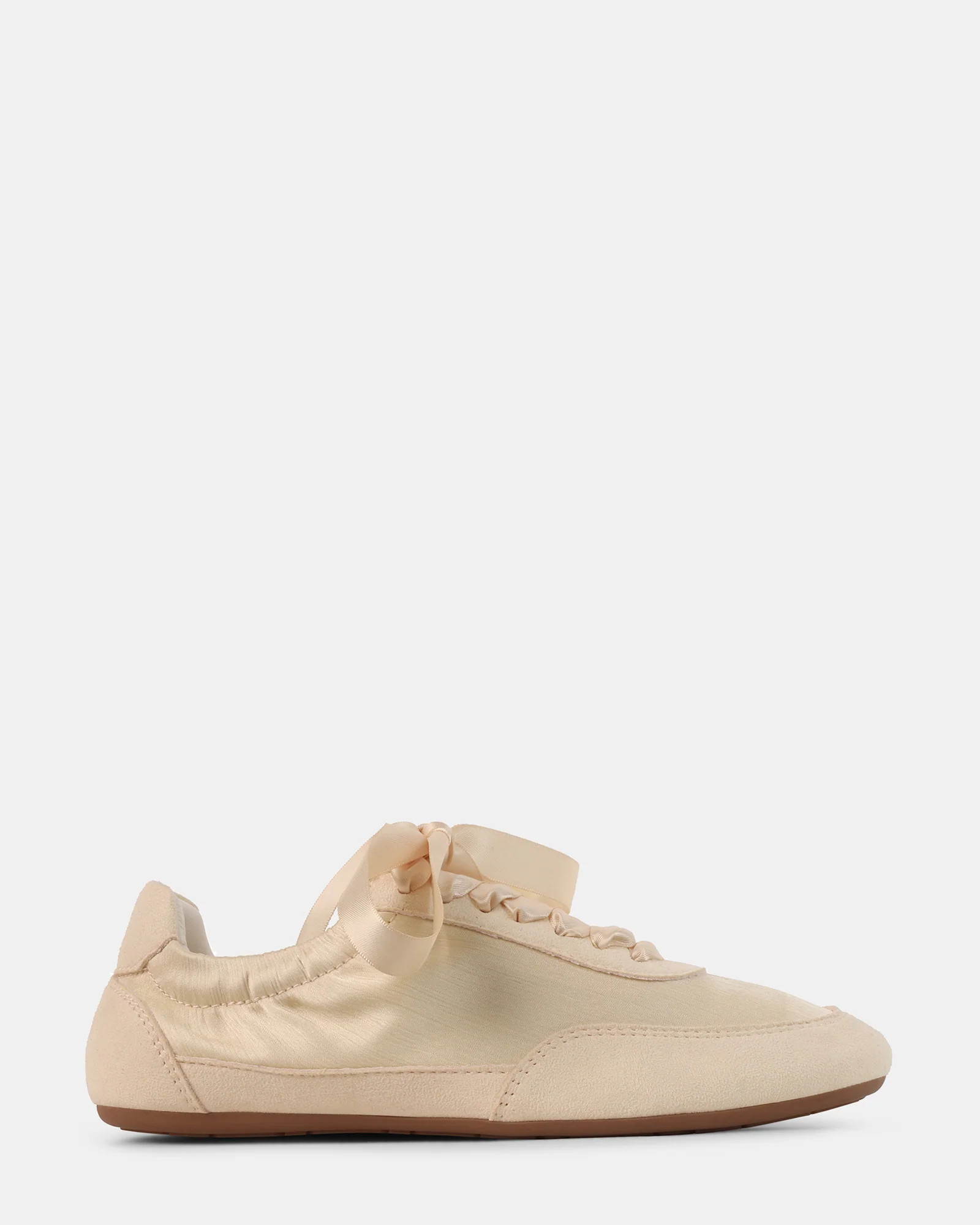 JOLIE Yellow Satin Lace Sneakers | Women's Designer Sneakers | Steve Madden (Canada)