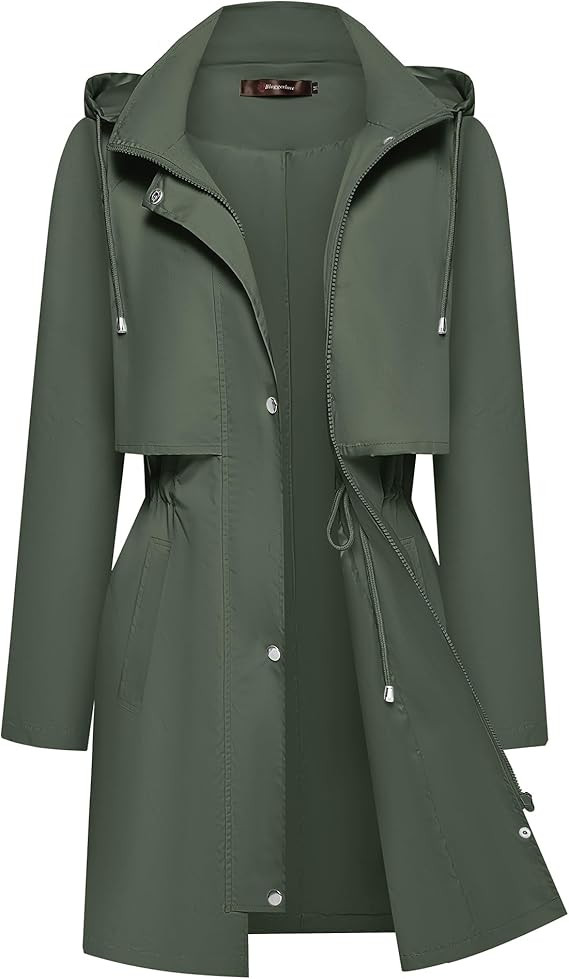 Bloggerlove Rain Jacket for Women Waterproof with Hood Trech Coat for Women Lightweight Raincoats... | Amazon (US)