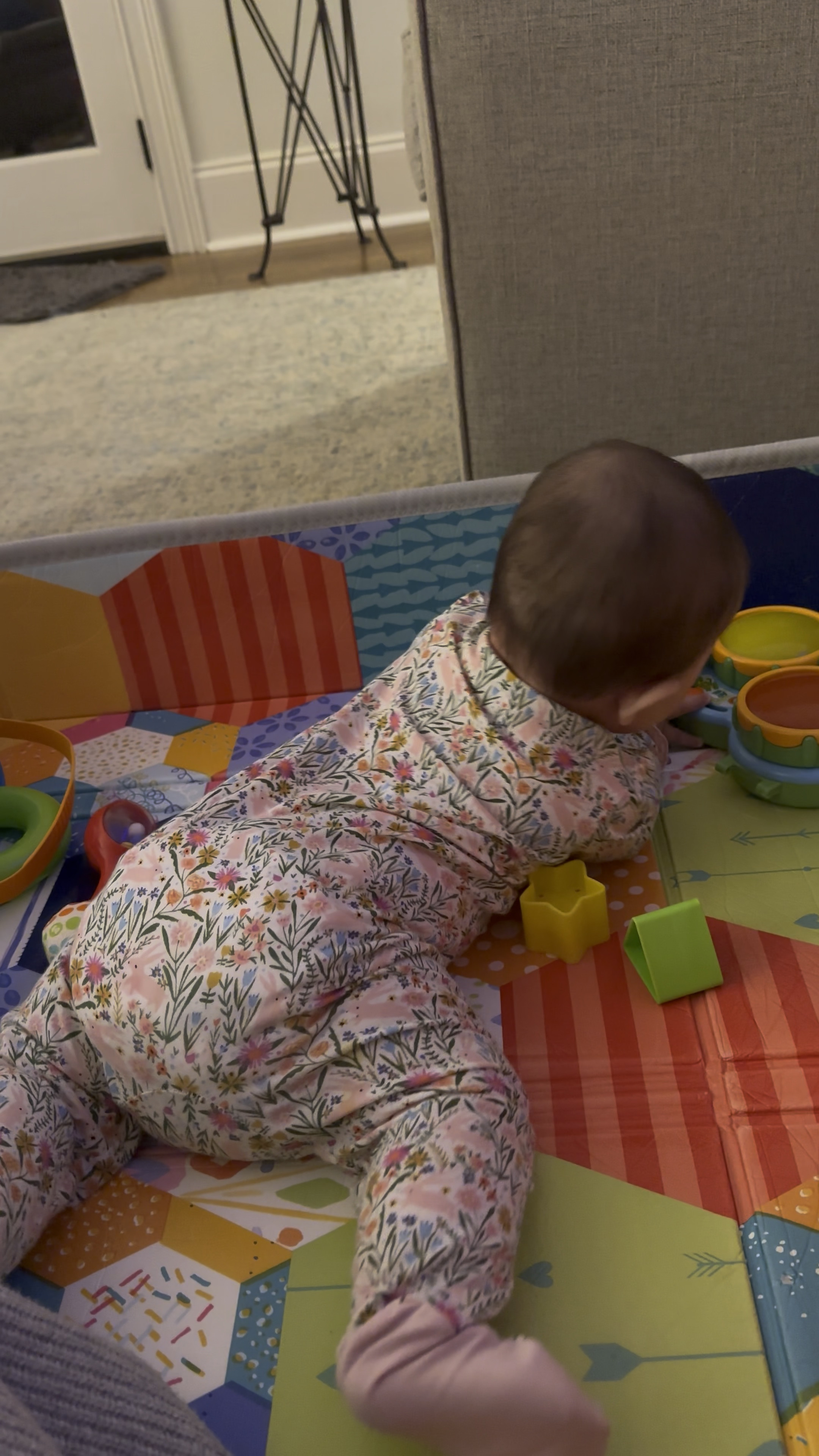 Love this tummy time mat that folds up on the sides to help keep her contained at this phase! 

#LTKFamily #LTKBaby #LTKKids