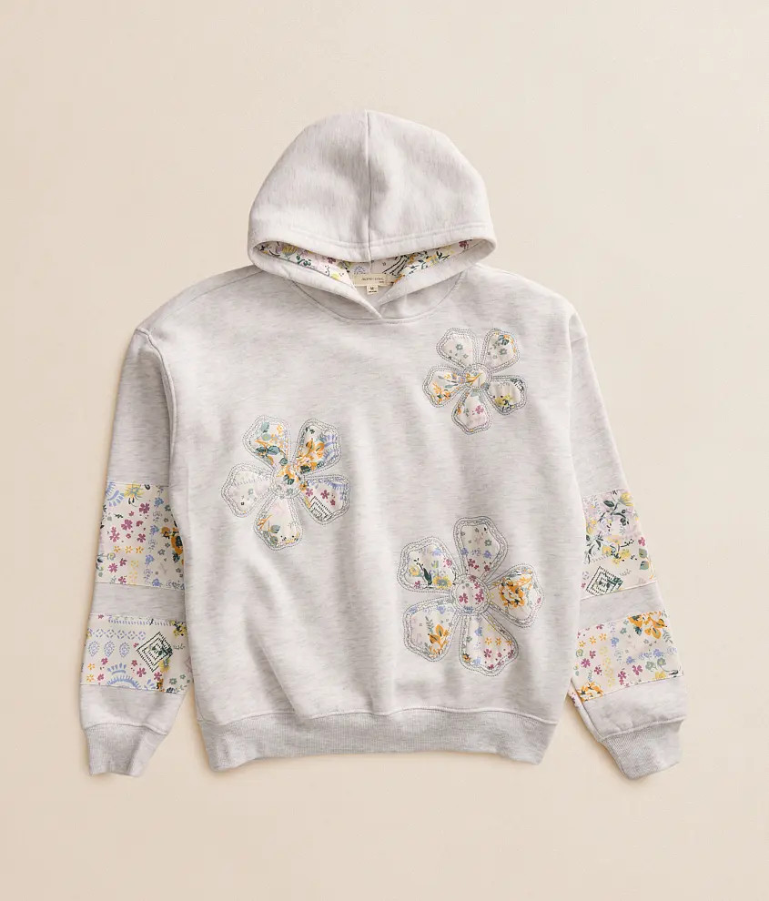 Girls - Floral Patch Hooded Sweatshirt | Buckle