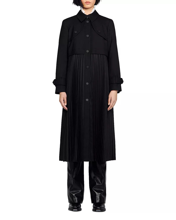 Samy Pleated Trench Coat | Bloomingdale's (US)