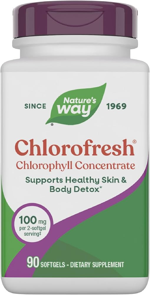 Nature’s Way Chlorofresh Chlorophyll Concentrate Softgels, Chlorophyllin Copper Complex, Intern... | Amazon (US)